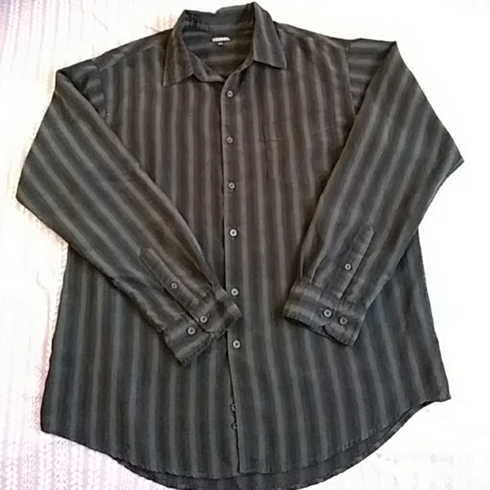 George Men's Dress Shirt L